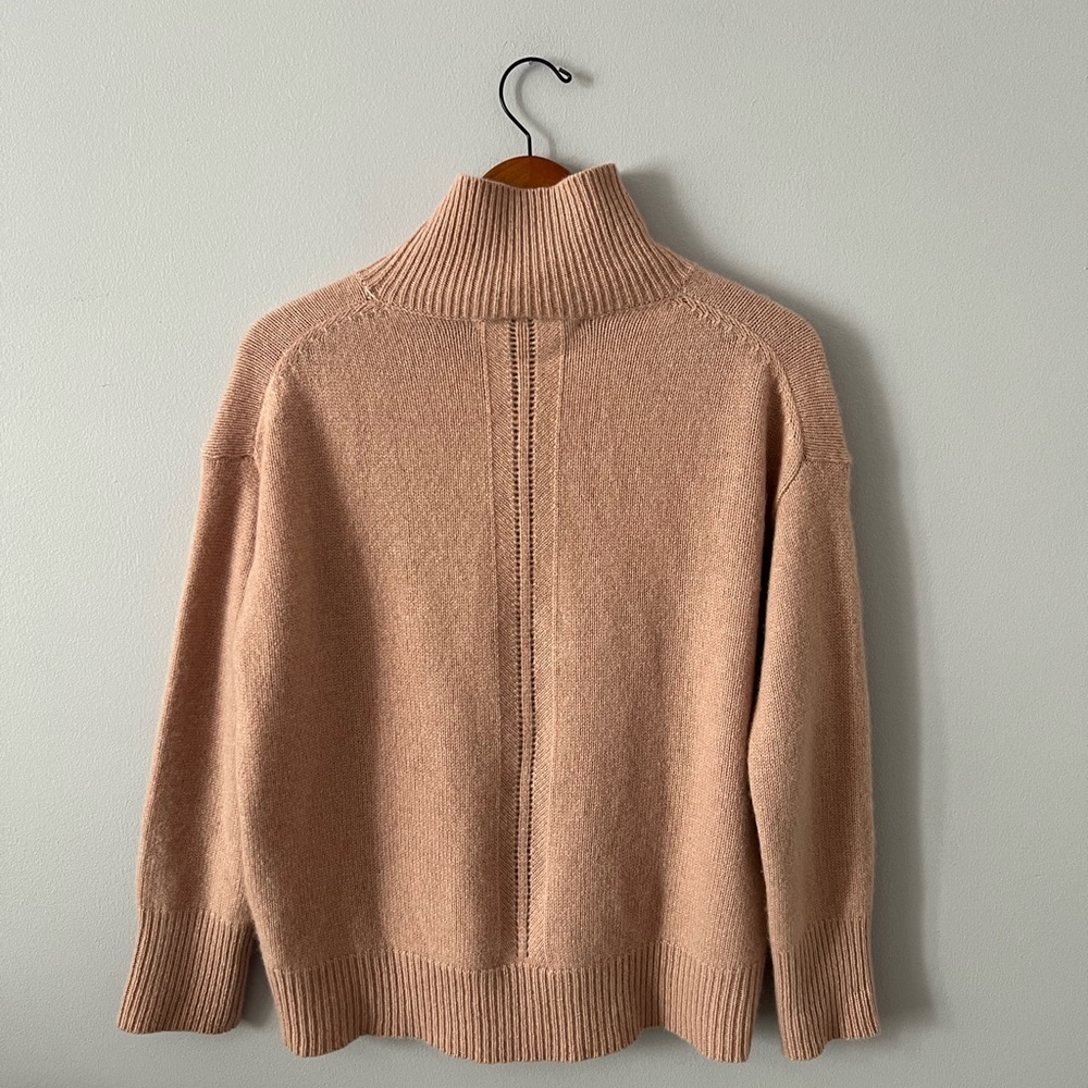 Baby Pink 100% Cashmere Turtleneck - Picture 6 of 8